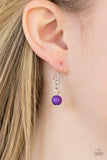 Paparazzi VINTAGE VAULT "Coastal Cabanas" Purple Necklace & Earring Set Paparazzi Jewelry