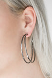 Paparazzi "Double Shine" Black Earrings Paparazzi Jewelry