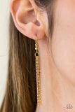 Paparazzi "Alpha Glam" Gold Necklace & Earring Set Paparazzi Jewelry