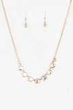 Paparazzi "Deluxe Luxe" Gold Necklace & Earring Set Paparazzi Jewelry