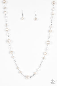 Paparazzi "Make Your Own LUXE" White Necklace & Earring Set Paparazzi Jewelry