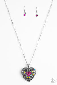 Paparazzi "Heartless Heiress"  Multi Necklace & Earring Set Paparazzi Jewelry