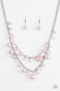 Paparazzi "Blissfully Bridesmaid" Pink Necklace & Earring Set Paparazzi Jewelry