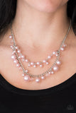 Paparazzi "Blissfully Bridesmaid" Pink Necklace & Earring Set Paparazzi Jewelry