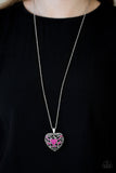 Paparazzi "Heartless Heiress" Pink Necklace & Earring Set Paparazzi Jewelry