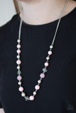 Paparazzi VINTAGE VAULT "Weekend Getaway" Pink Necklace & Earring Set Paparazzi Jewelry