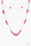 Paparazzi VINTAGE VAULT "Coral Reefs" Pink Necklace & Earring Set Paparazzi Jewelry
