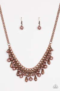 Paparazzi "Imperial Idol" Copper Necklace & Earring Set Paparazzi Jewelry