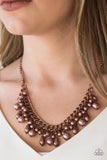 Paparazzi "Imperial Idol" Copper Necklace & Earring Set Paparazzi Jewelry