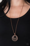 Paparazzi VINTAGE VAULT "Rippling Relic" Copper Necklace & Earring Set Paparazzi Jewelry
