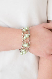 Paparazzi "Manhattan Musical" Green Bracelet Paparazzi Jewelry