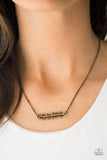 Paparazzi "Beautifully Branching" Brass Necklace & Earring Set Paparazzi Jewelry