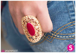 Paparazzi "Setting the Stage - Pink" ring Paparazzi Jewelry