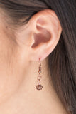 Paparazzi "Roadside Roses" Copper Rosebud Necklace & Earring Set Paparazzi Jewelry