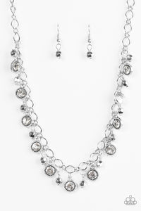 Paparazzi "City Couture" White Necklace & Earring Set Paparazzi Jewelry