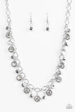 Paparazzi "City Couture" White Necklace & Earring Set Paparazzi Jewelry