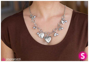 Paparazzi "When You Wish Upon A Star" Silver Necklace & Earring Set Paparazzi Jewelry