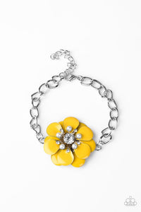 Paparazzi "Polynesian Princess" Yellow Bracelet Paparazzi Jewelry