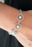 Paparazzi VINTAGE VAULT REPO "Dancing Daffodils" White Bracelet Paparazzi Jewelry