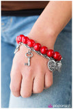 Paparazzi "Oh, So Charming" Red Bracelet Paparazzi Jewelry