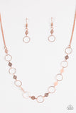 Paparazzi "Demurely Dainty" Copper Necklace & Earring Set Paparazzi Jewelry