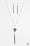 Paparazzi "Sedona Skies" Red Necklace & Earring Set Paparazzi Jewelry