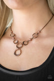 Paparazzi "Perfectly Poised" Copper Necklace & Earring Set Paparazzi Jewelry