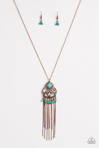 Paparazzi "Whimsically Western" Copper Necklace & Earring Set Paparazzi Jewelry