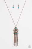 Paparazzi "Whimsically Western" Copper Necklace & Earring Set Paparazzi Jewelry