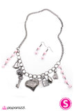 Paparazzi "Better To Have Loved..." Pink Necklace & Earring Set Paparazzi Jewelry