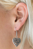 Paparazzi "Heart Heaven" Silver Necklace & Earring Set Paparazzi Jewelry