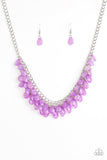 Paparazzi "Next In SHINE" Purple Necklace & Earring Set Paparazzi Jewelry