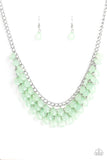Paparazzi "Next In SHINE" Green Necklace & Earring Set Paparazzi Jewelry