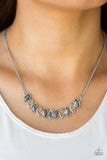 Paparazzi "Get Your Moneys Worth" Silver Necklace & Earring Set Paparazzi Jewelry