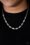 Paparazzi "Daisy Dream" Silver Necklace & Earring Set Paparazzi Jewelry