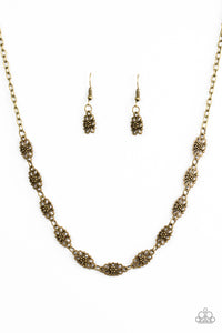 Paparazzi "Daisy Dream" Brass Necklace & Earring Set Paparazzi Jewelry