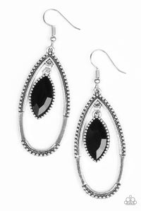 Paparazzi "Top Rank" Black Earrings Paparazzi Jewelry