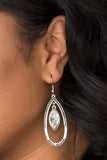 Paparazzi "Top Rank" White Earrings Paparazzi Jewelry