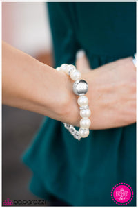 Paparazzi "A Fairytale Ending" White Bracelet Paparazzi Jewelry
