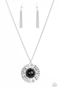 Paparazzi "My Primary Color" Black Necklace & Earring Set Paparazzi Jewelry