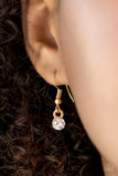 Paparazzi VINTAGE VAULT "Already Aglow" Gold Necklace & Earring Set Paparazzi Jewelry