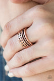 Paparazzi VINTAGE VAULT "Textile Tease" Copper Ring Paparazzi Jewelry