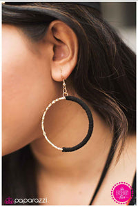 Paparazzi "Keep It Under Wraps - Gold" earring Paparazzi Jewelry