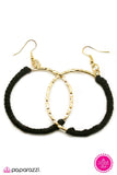 Paparazzi "Keep It Under Wraps - Gold" earring Paparazzi Jewelry