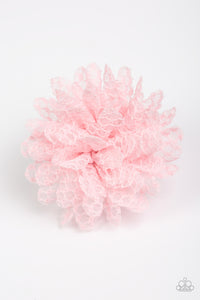 Paparazzi "Lacy Lily" Pink Flower Hairband Clip Paparazzi Jewelry