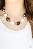 Paparazzi "Earth Goddess" White Necklace & Earring Set Paparazzi Jewelry