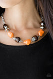 Paparazzi "Earth Goddess" Orange Necklace & Earring Set Paparazzi Jewelry