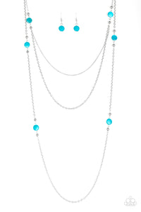 Paparazzi "So SHORE Of Yourself" Blue Necklace & Earring Set Paparazzi Jewelry