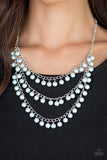 Paparazzi "Chicly Classic" Blue Necklace & Earring Set Paparazzi Jewelry