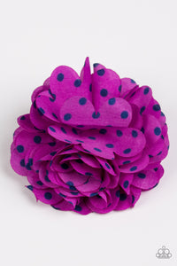 Paparazzi "Polka and Petals" Purple Hair Clip Paparazzi Jewelry